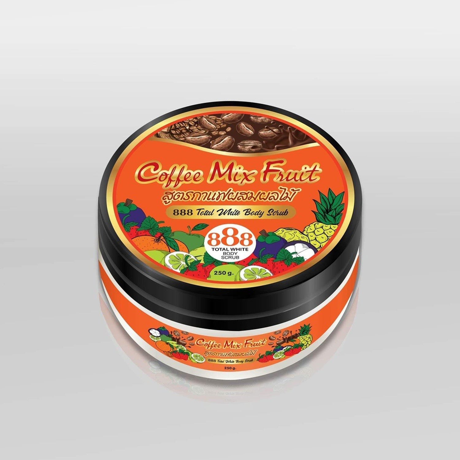 888 Total White – Coffee Mix Fruit Body Scrub